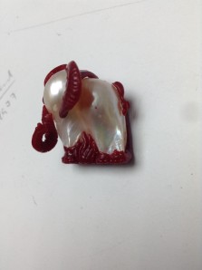 Elephant pearl Wax carving (3)